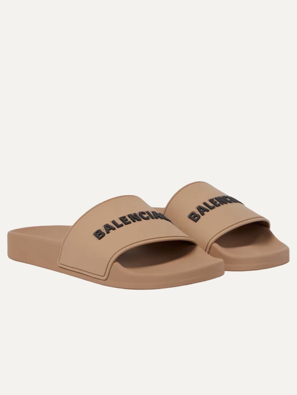 Balenciaga Beige Pool Slides
